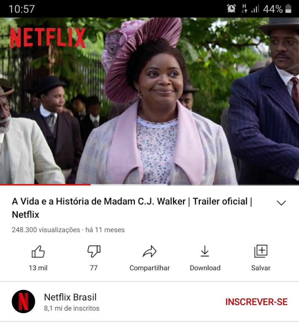 Moda A Vida e a História de Madam C.J. Walker | Trailer oficial - YouTube