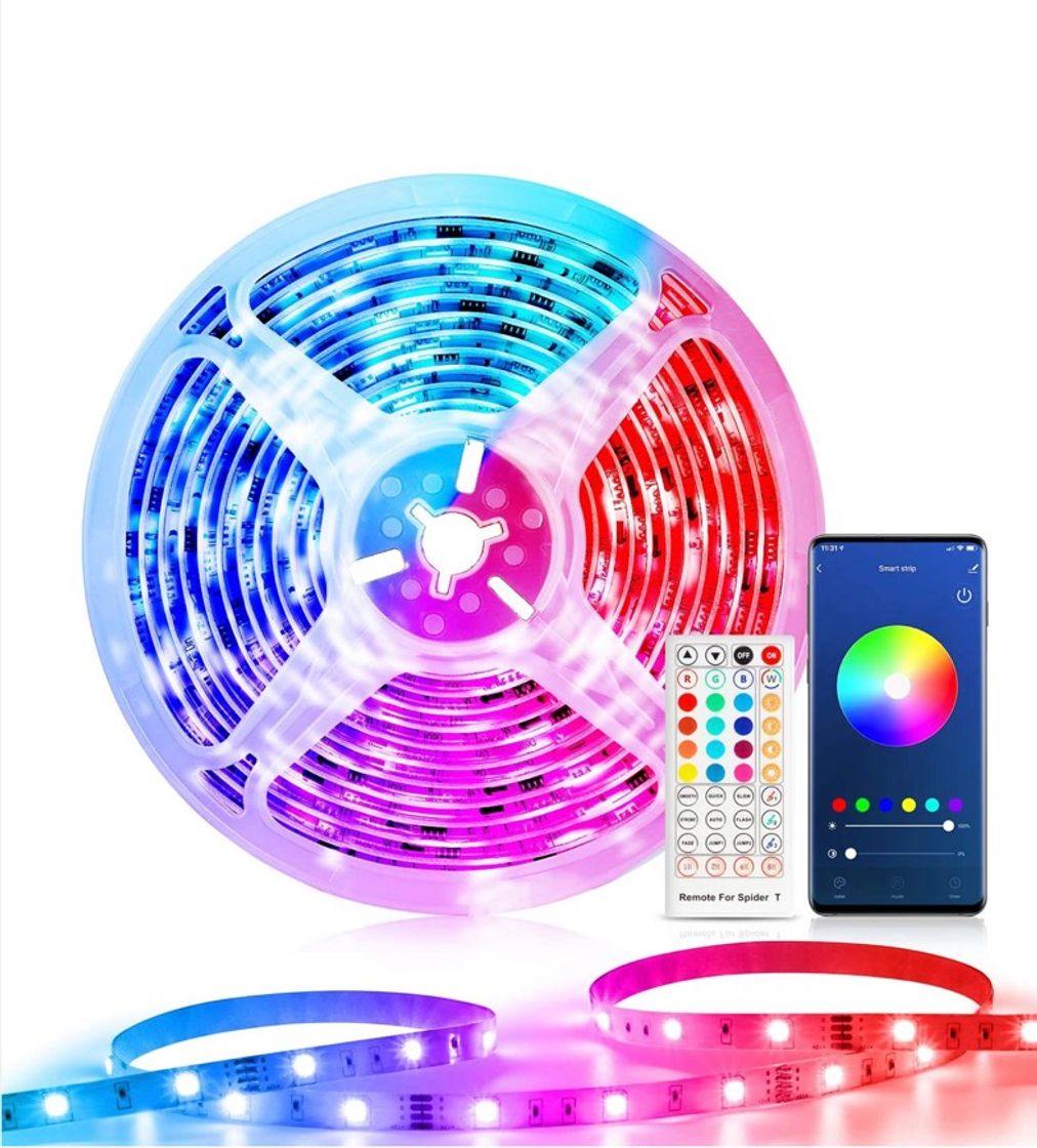 Moda 10m Led RGB(Compatible con alexa, y app móvil) + mando