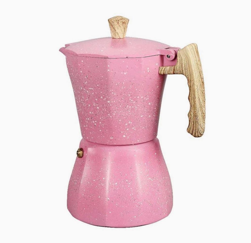 Product Cafetera italiana rosa