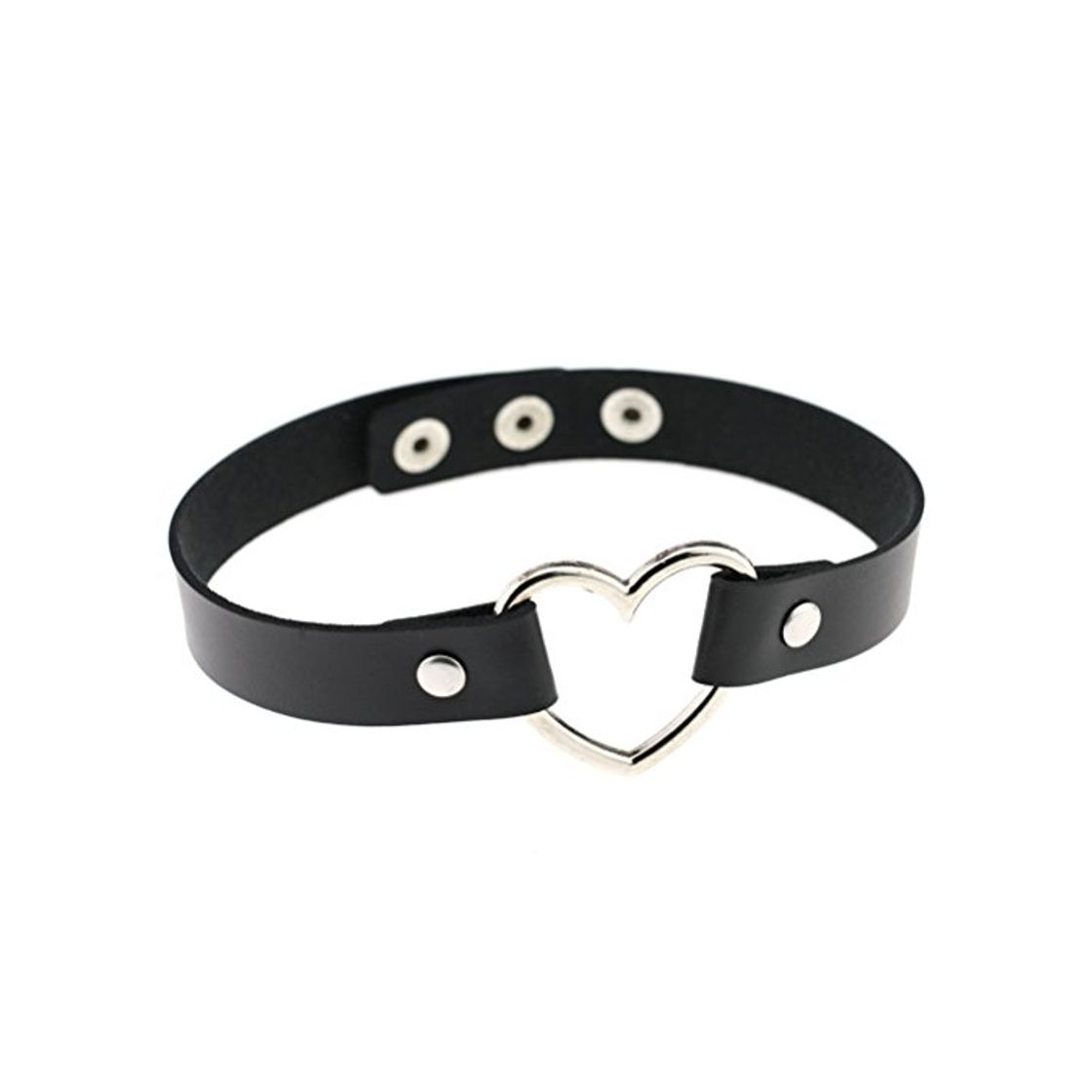 Product Tinksky Gargantilla para hombres mujeres, estilo ajustable PU cuero collar Punk gótico