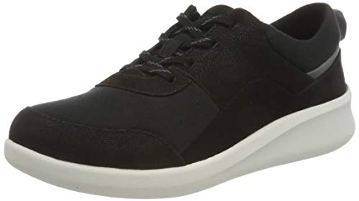 Fashion Clarks Sillian2.0 Kae, Zapatillas Mujer, Negro