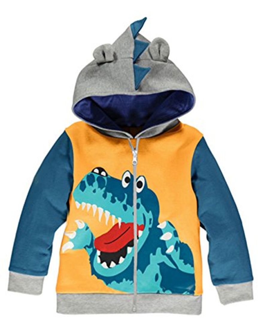 Fashion LitBud Kids Boys Sudaderas con Capucha para niños pequeños Dinosaurio de Dibujos