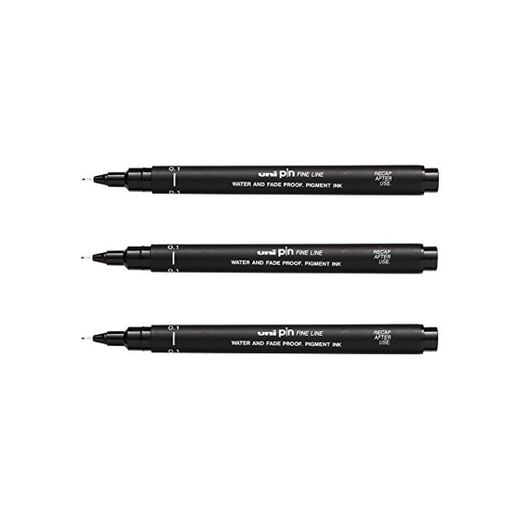 UNI-BALL PIN DRAWING PEN FINELINER ULTRA FINE LINE MARKER 0.1mm BLACK Ink