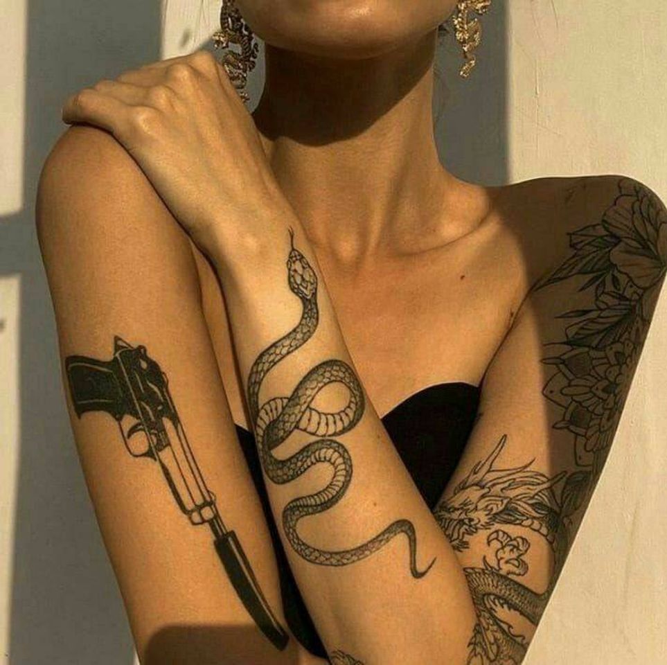 Moda Inspiração para tatuagem de cobra 