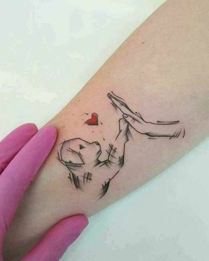 Tatuagem para quem ama cachorros