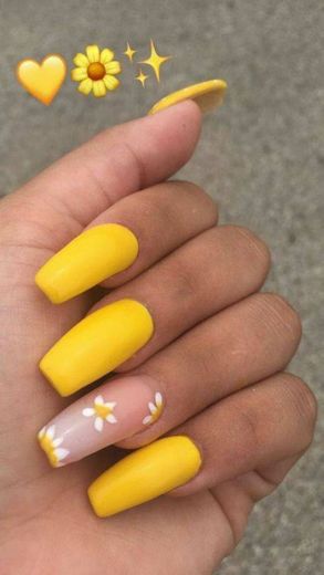 sunflower nails 