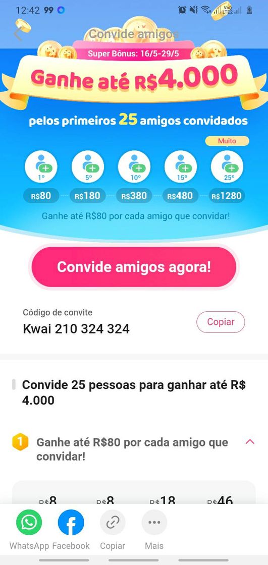 Moda Ganhar dinheiro baixando o Kwai!https://s.kwai.app/s/cKOQCdC