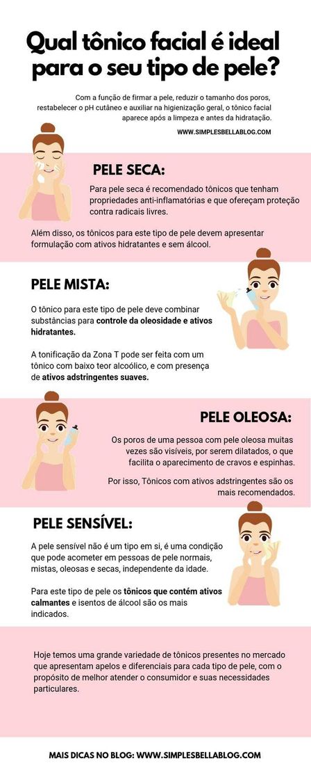 Moda Dicas para a pele 💆