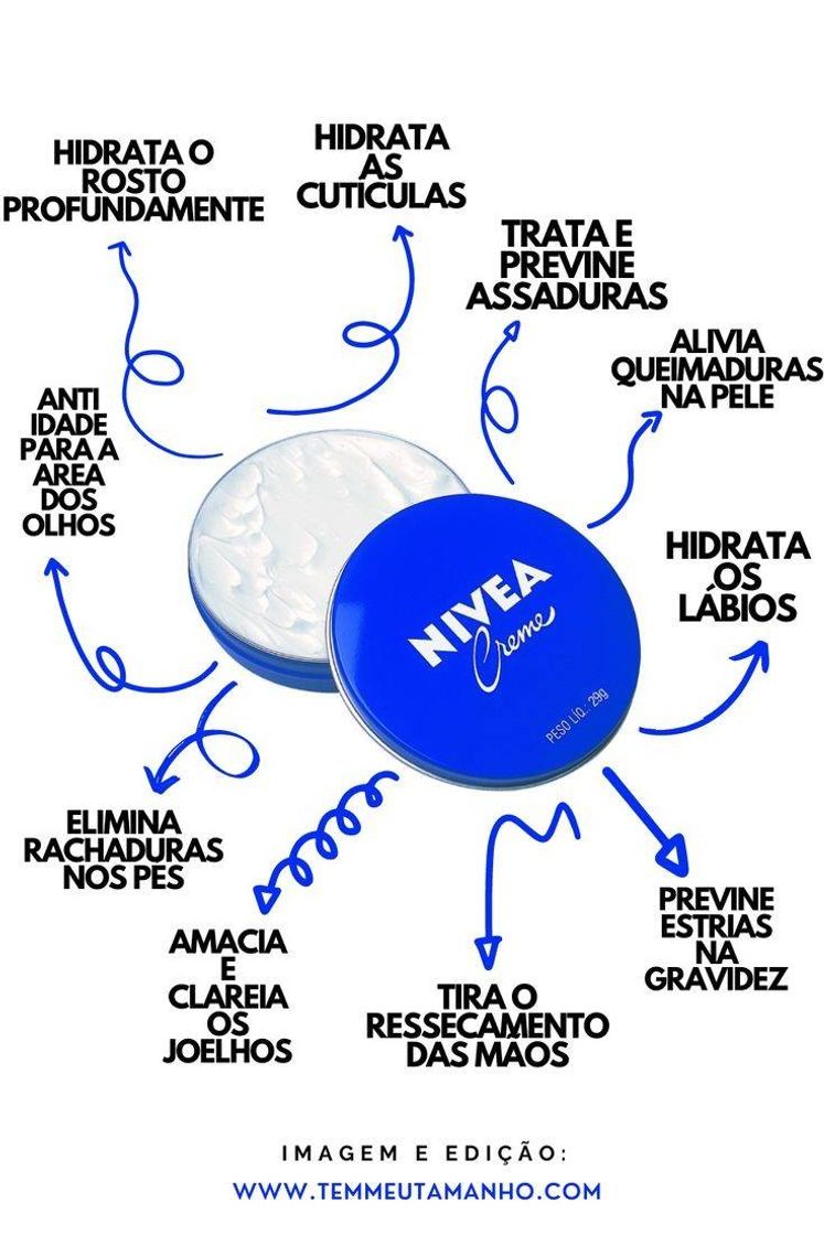 Moda 10 benéficos do creme hidratante da nivea