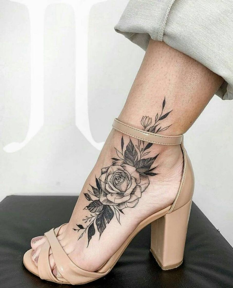 Fashion Tattoo Rosa 