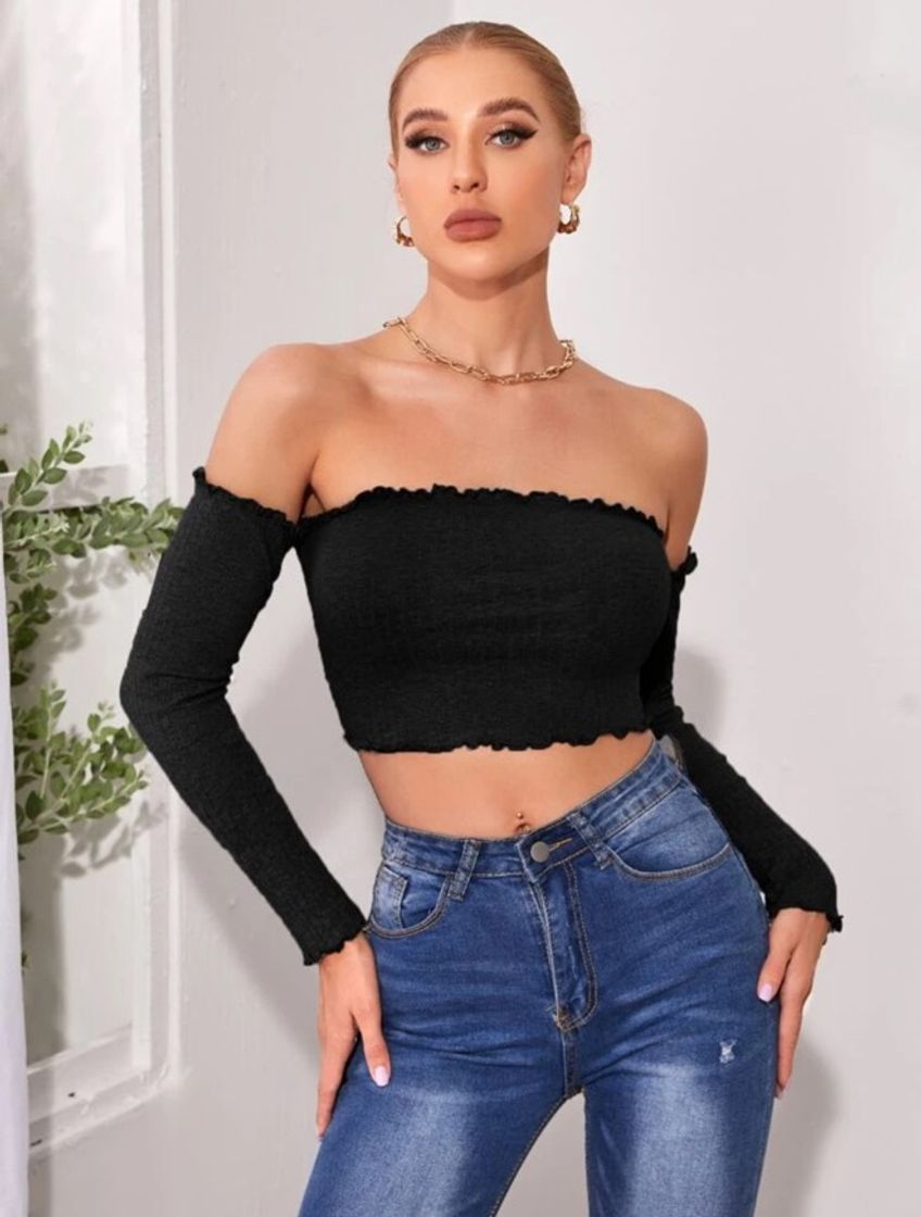 Moda Cropped Preto de Nó✨