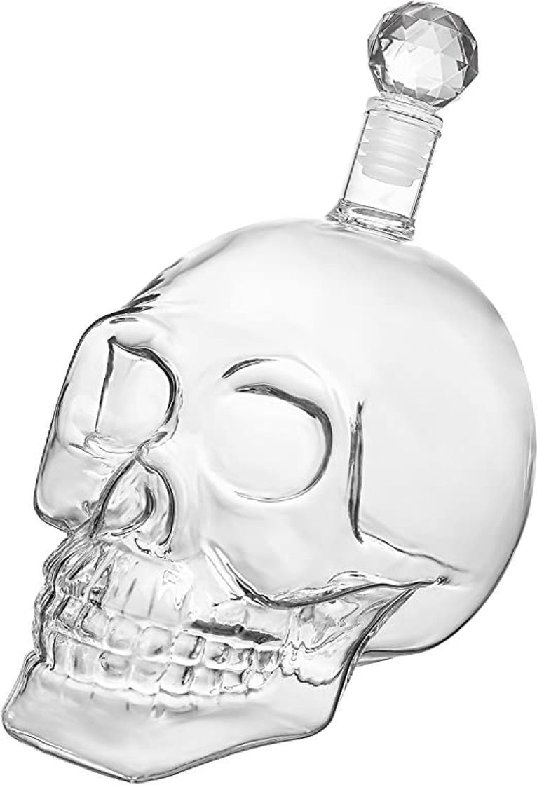 Social Jarra de calavera - Frasco de vidrio con forma de calavera y