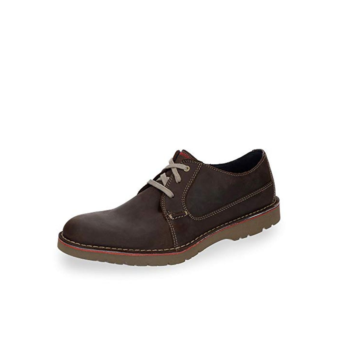 Social Clarks Vargo Plain, Zapatos de Cordones Derby, Marrón