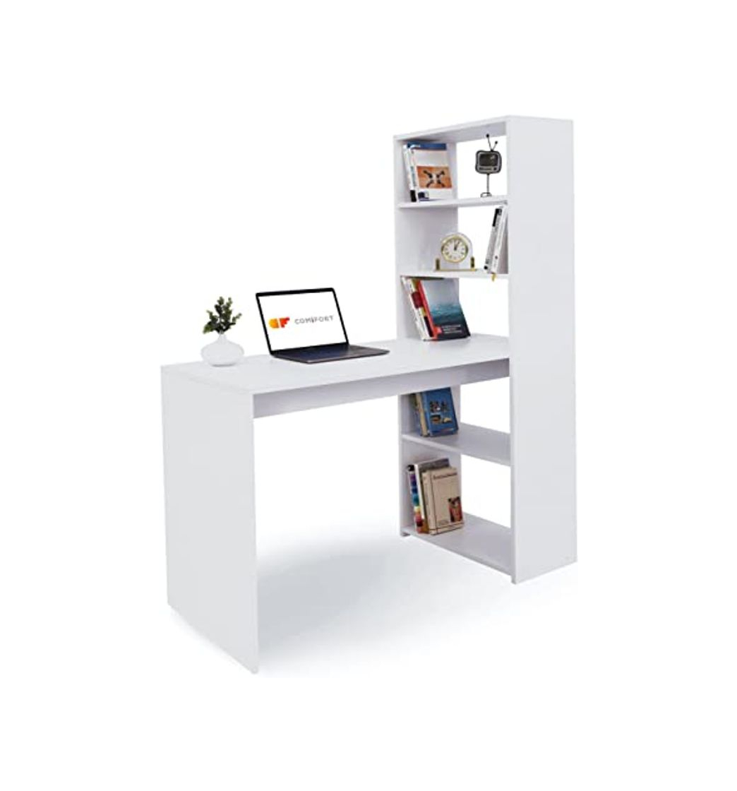 Producto COMIFORT Escritorio con Estantería - Mesa de Estudio con Librería de Estructura