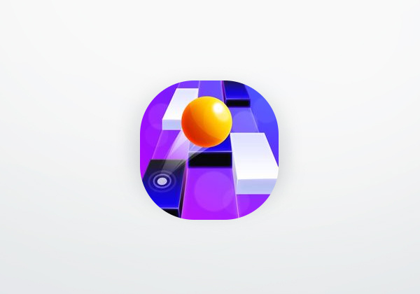 Aplicación Piano Ball: Run On Music Tiles