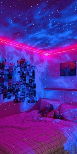 Quarto com led 