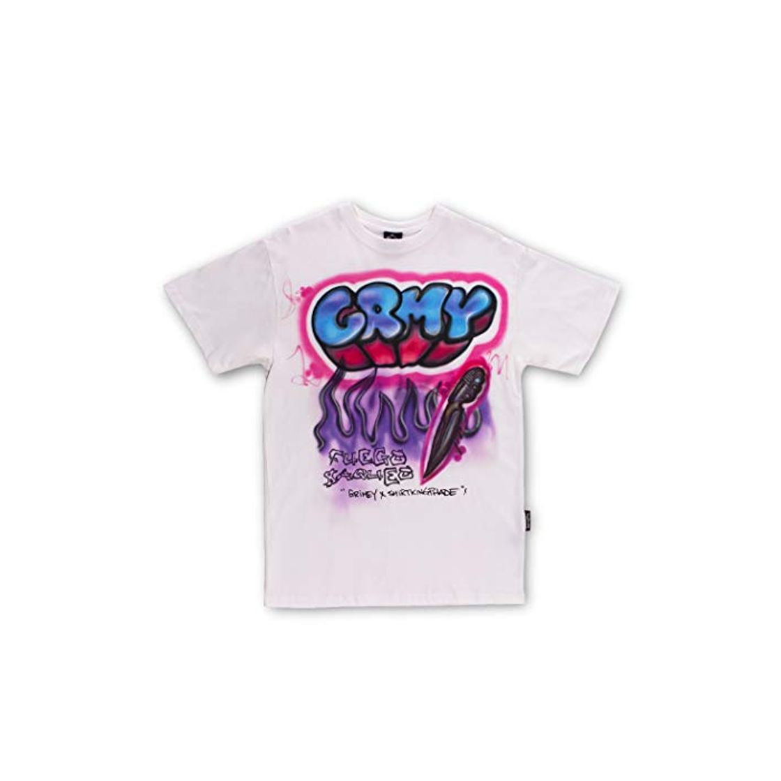 Fashion GRIMEY Camiseta GRMY X SHIRTKINGPHADE tee SS20 White