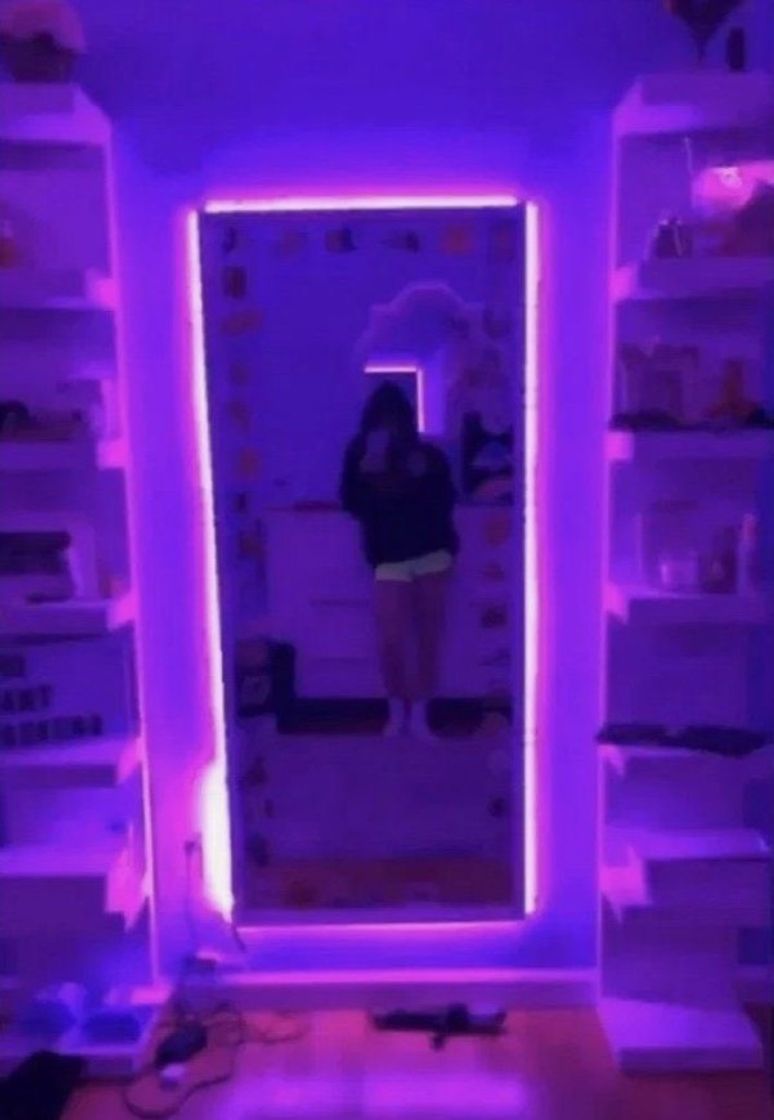 Social Edge led purple light