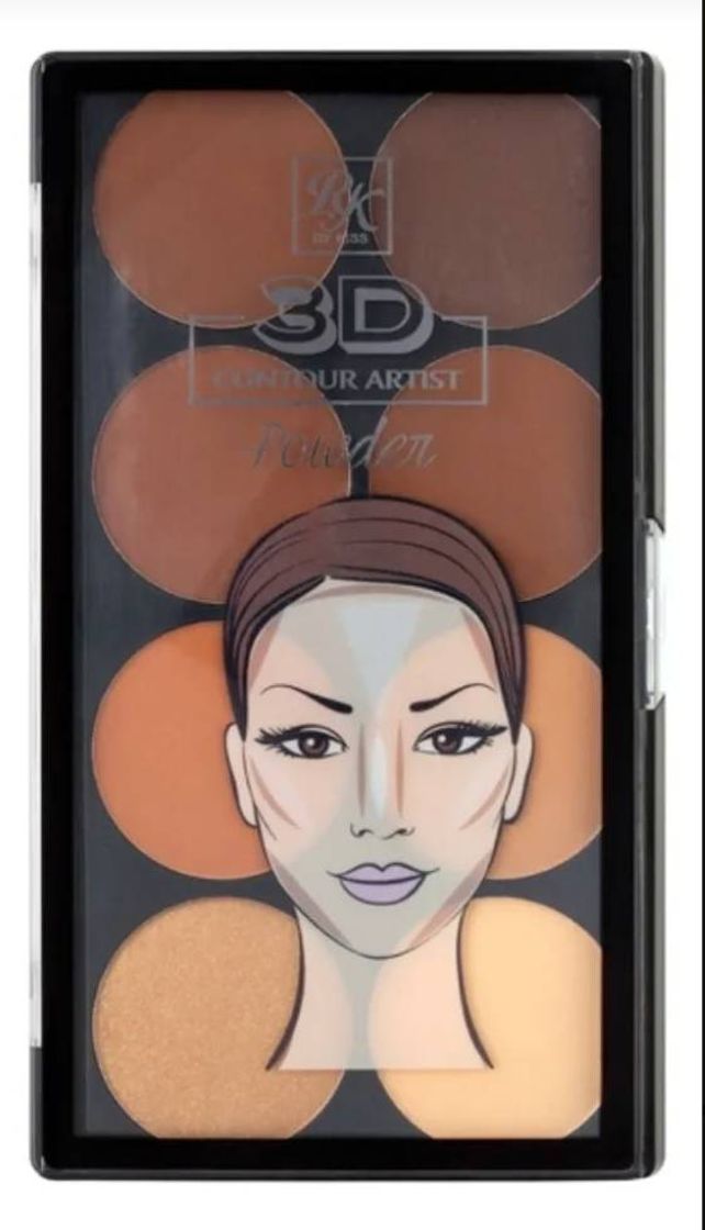 Fashion Rk By Kiss Paleta De Contorno 3d Contour Powder Medium Dark