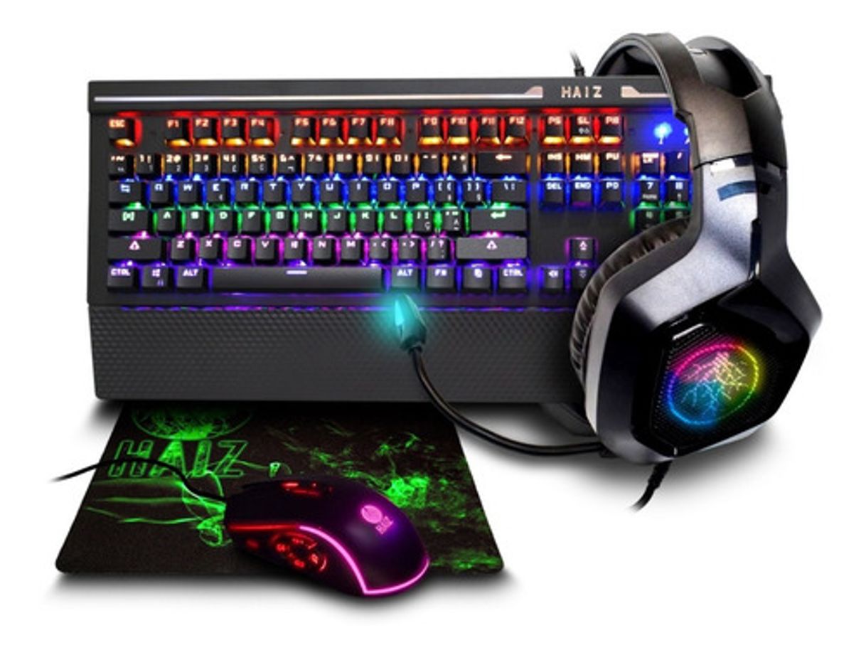 Moda Kit Gamer Teclado Headset 7.1 Mouse | MercadoLivre.com.br