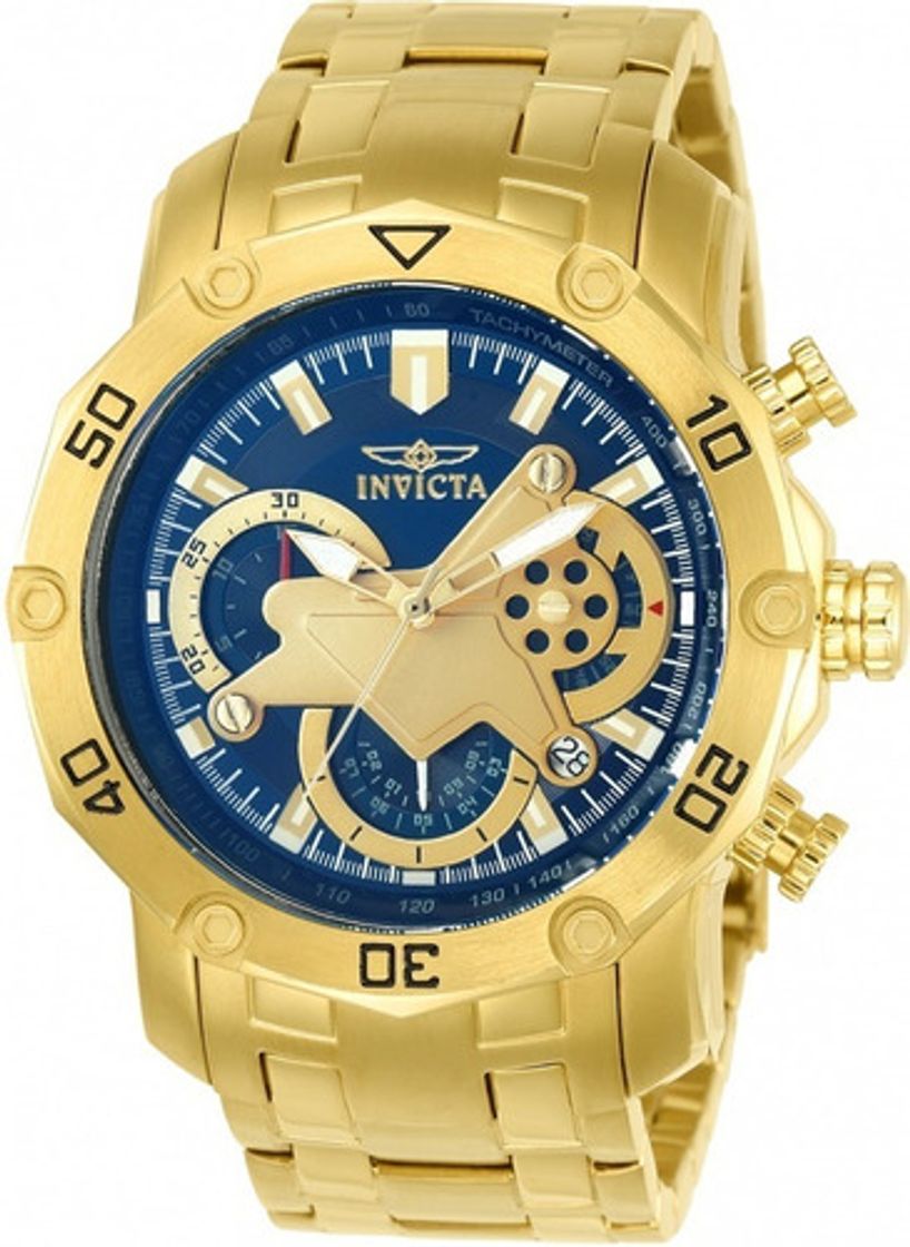 Moda Relógio Invicta Pro Diver 22765 Vd53- Ouro 18k Frete Grátis