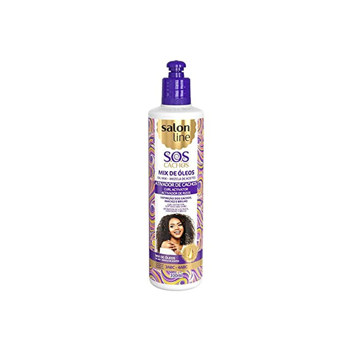 Beauty Salon Line Ativador de Cachos SOS Mix de Óleos 300ml