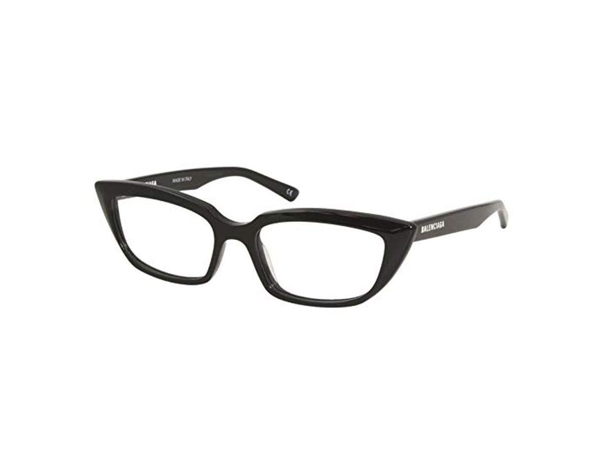 Fashion Balenciaga marco óptica BB0063O 001 Negro de Acetato tamaño de 52 mm de Mujer