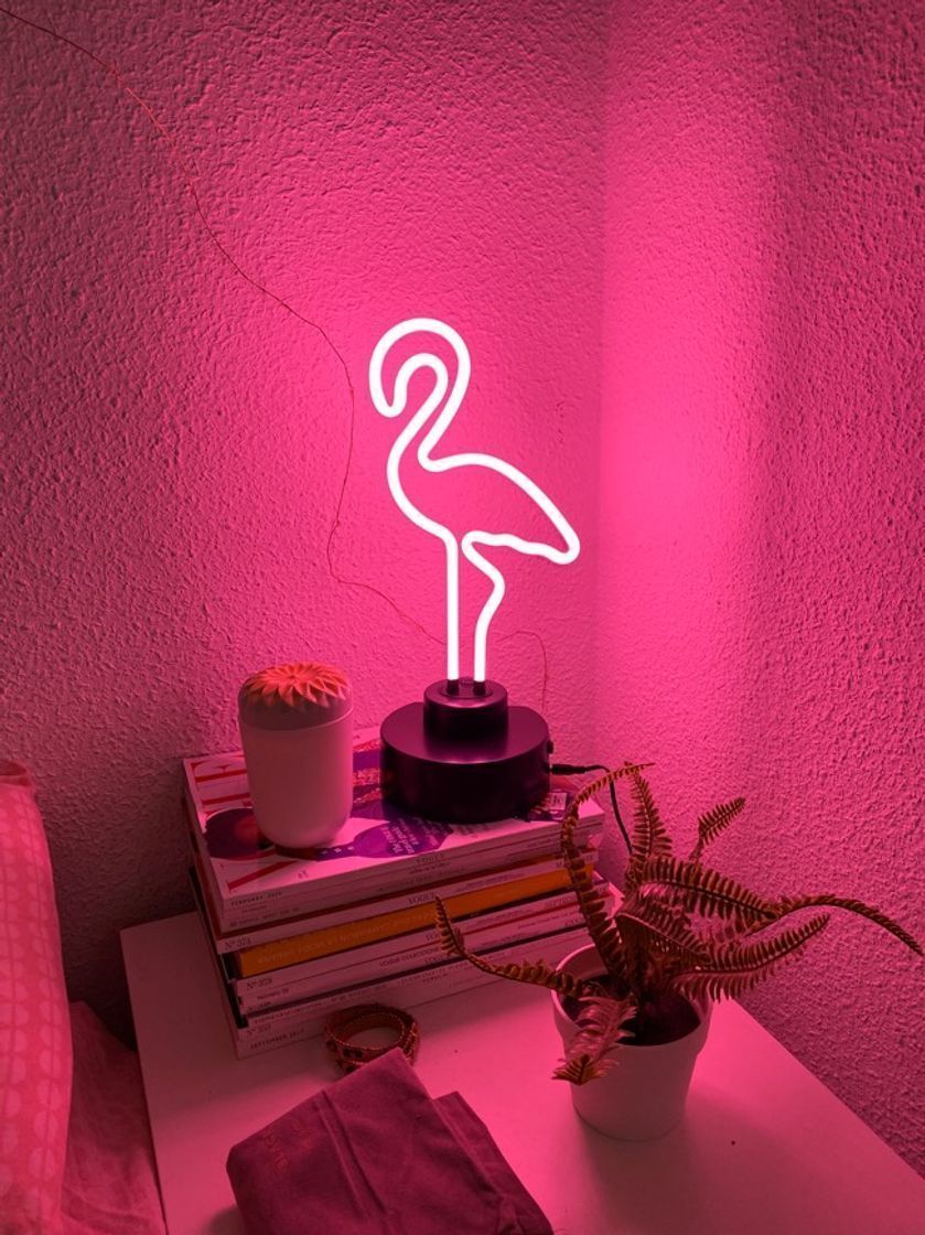 Social NEON CON FORMA DE FLAMENCO