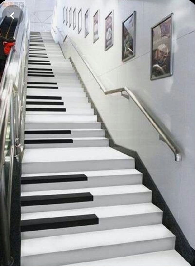 Social Escada com impressão de piano 🎹
