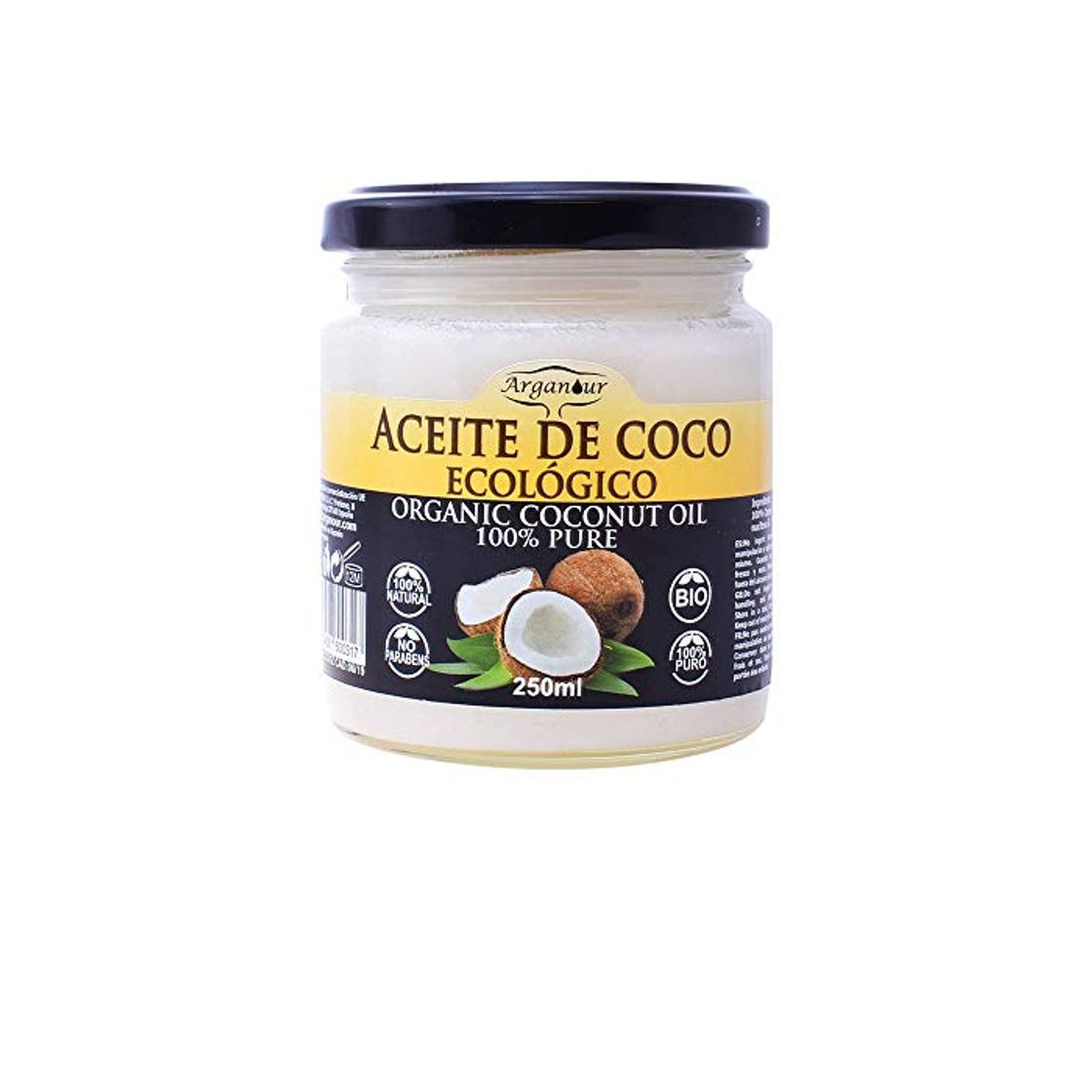 Social Arganour Coconut Oil 100% Pure Tratamiento Corporal