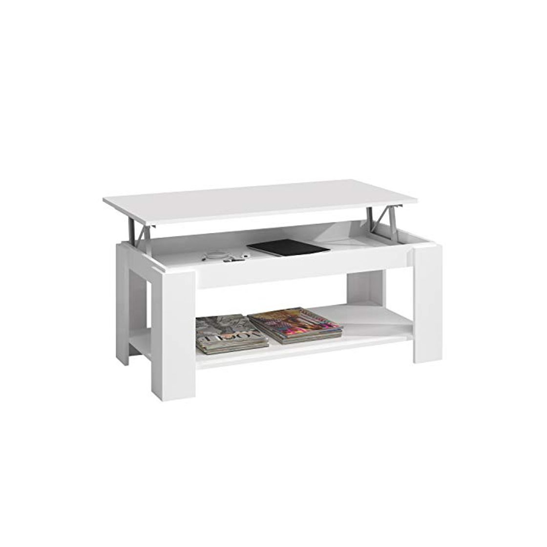 Social Habitdesign Mesa de Centro con revistero Incorporado