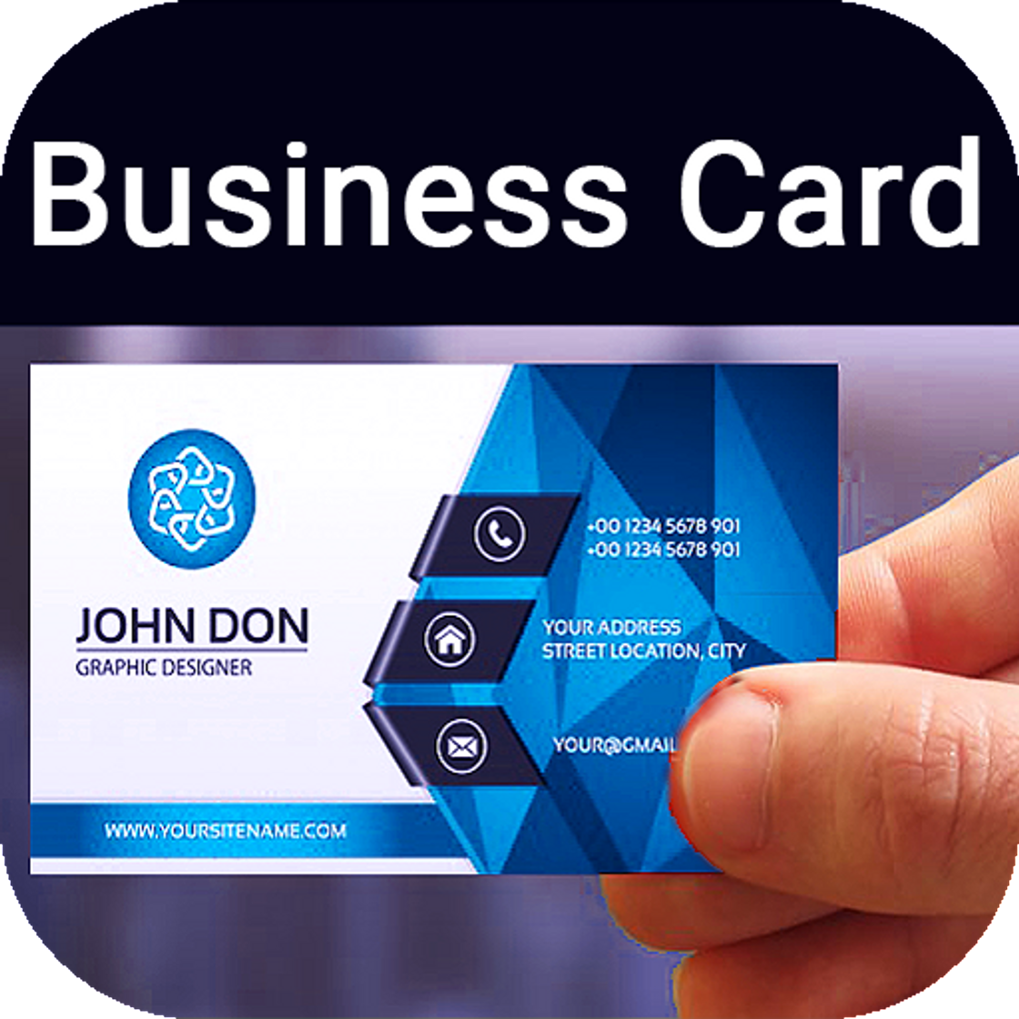 Moda Business Card Maker Free Visiting Card Maker photo - Google Play