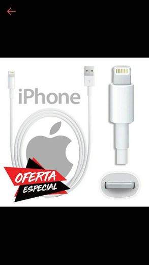 Cabo de carregador iPhone , R$4,59 na shopee