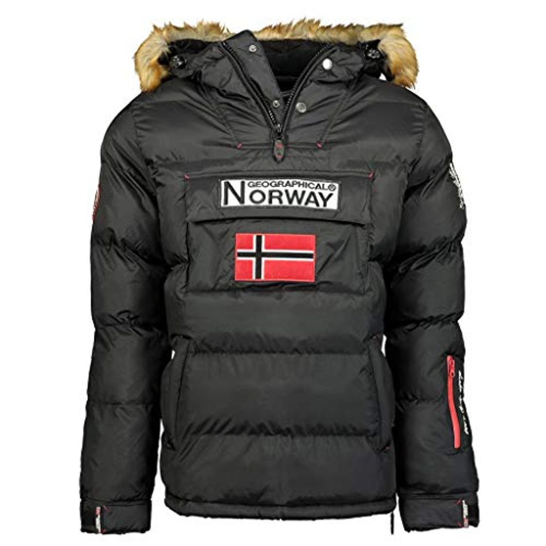 Fashion Geographical Norway Chaqueta de hombre BOKER NEGRO talla M