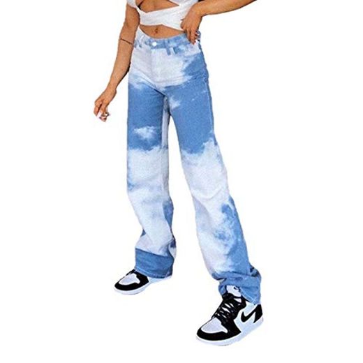 GuliriFe Streetwear Y2k Bodycon - Pantalones vaqueros para mujer