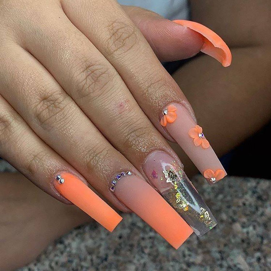 Fashion Orange Nails