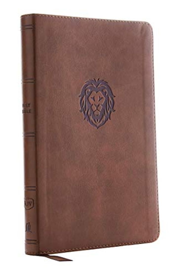 Book KJV, Thinline Bible Youth Edition, Leathersoft, Brown, Red Letter Edition, Comfort Print: Holy Bible, King James Version [Idioma Inglés]