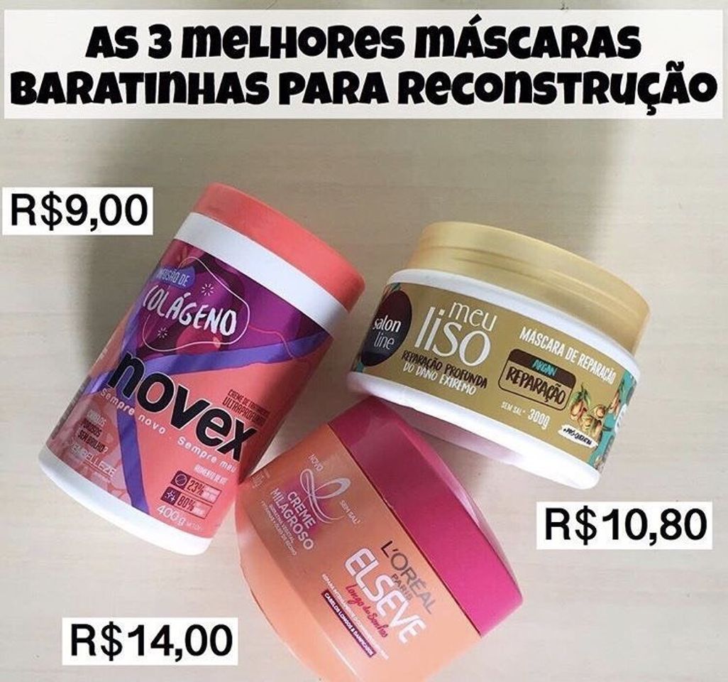 Product As melhores máscaras baratinha para reconstrução!