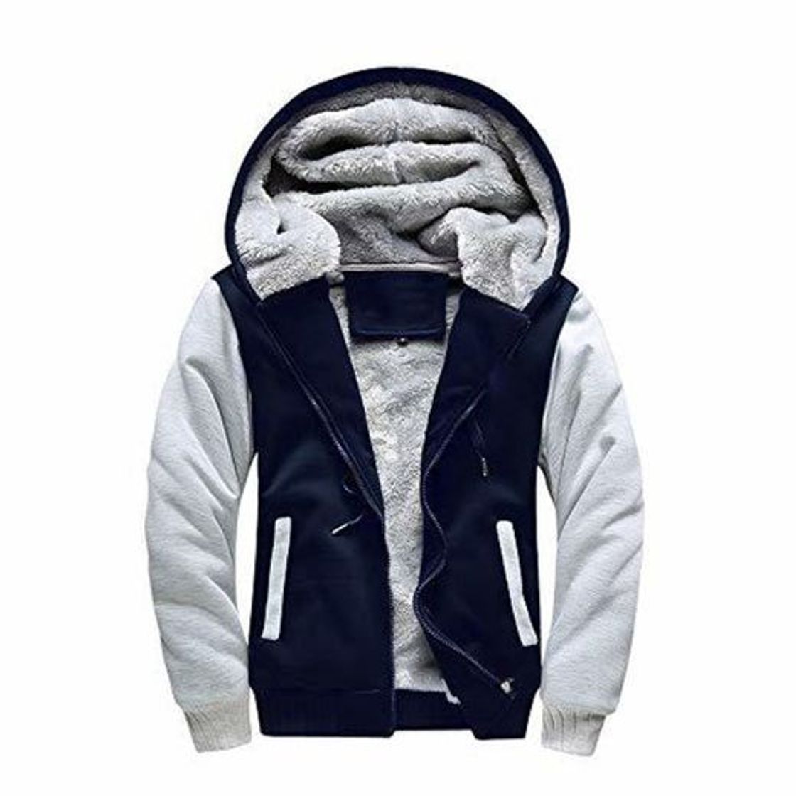 Social SwissWell Sudadera de Lana con Capucha para Hombre