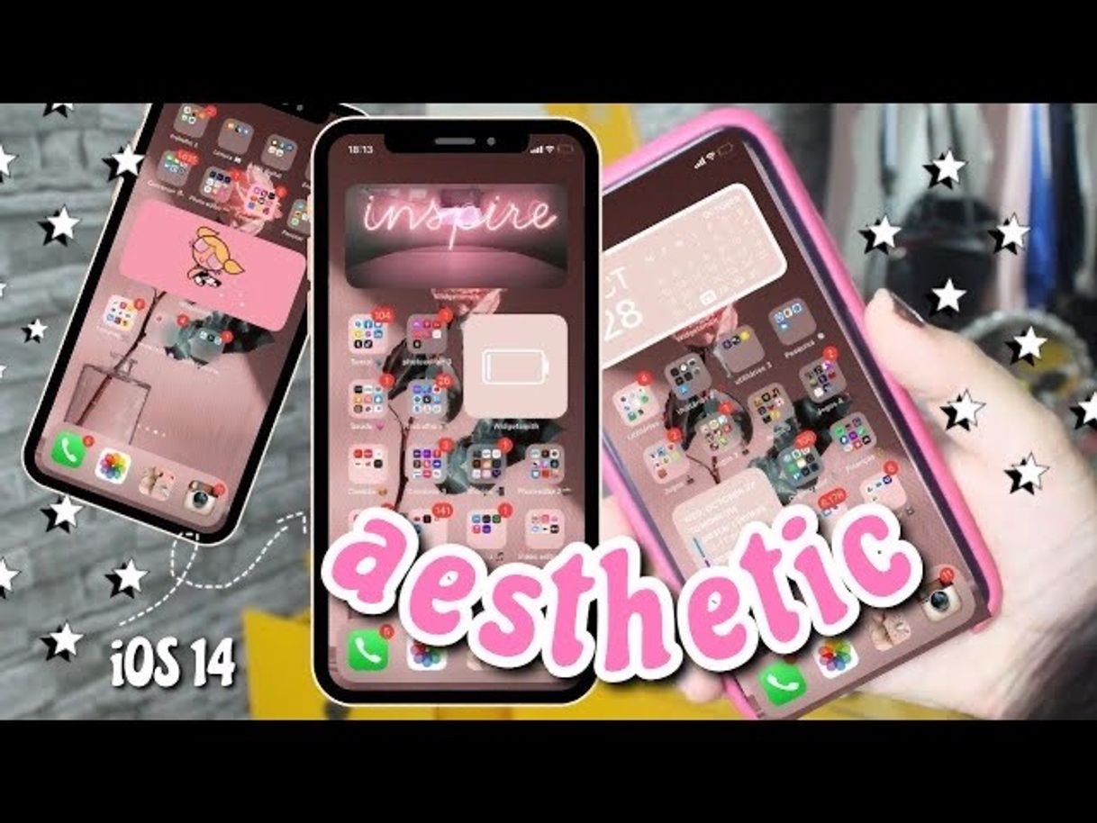 Moda ORGANIZANDO meu iPhone *ios 14 aesthetic* - YouTube