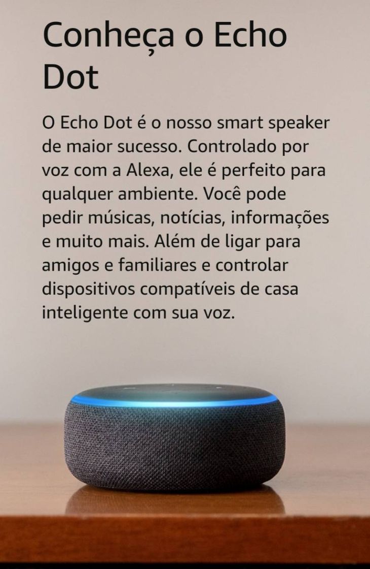 Products Echo Dot 3ª Geração