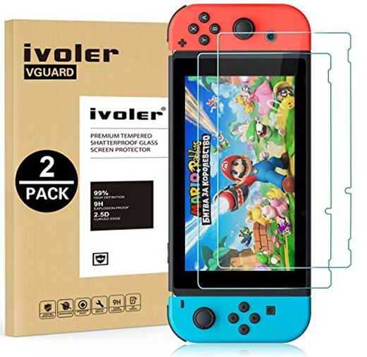 ivoler [2 Unidades] Protector de Pantalla para Nintendo Switch