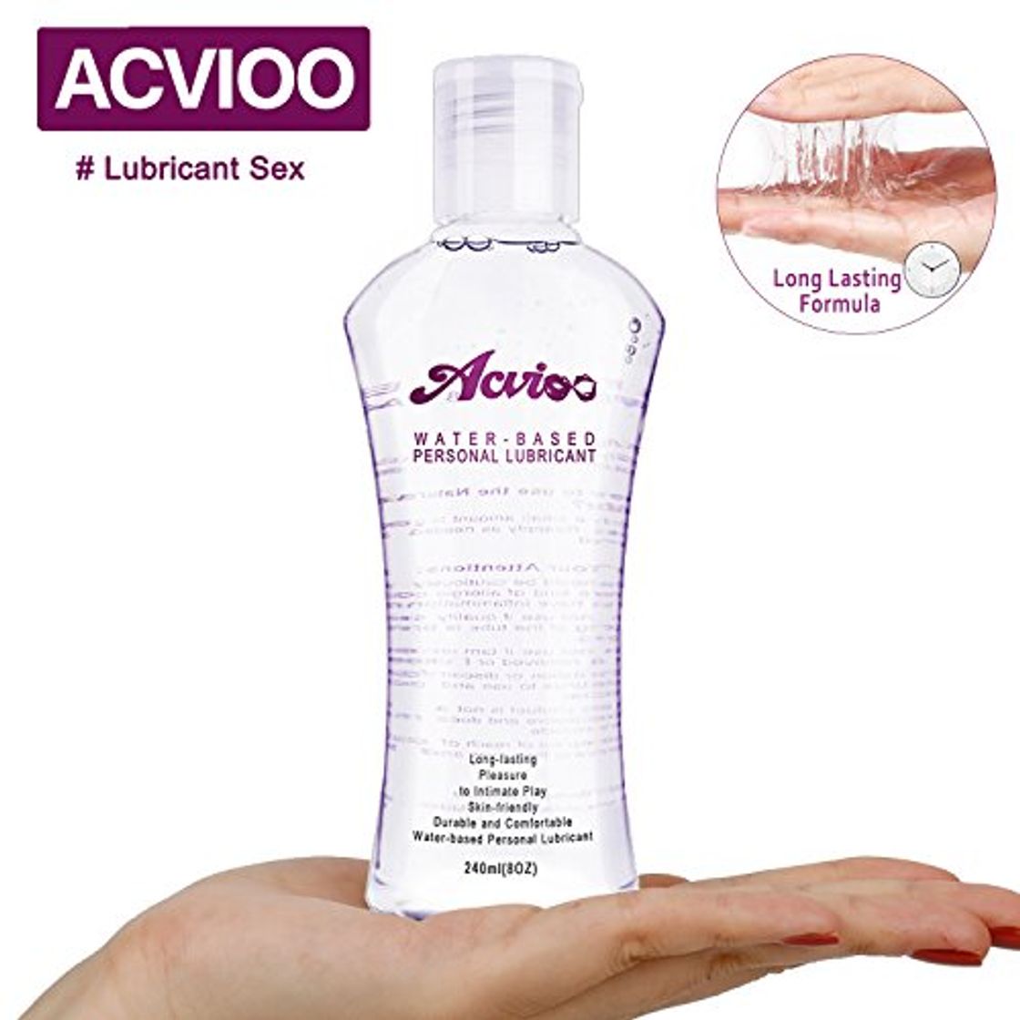 Place ACVIOO Gel Lubricante Anal Íntimo a Base de Agua Lubricantes Sexuales Natural