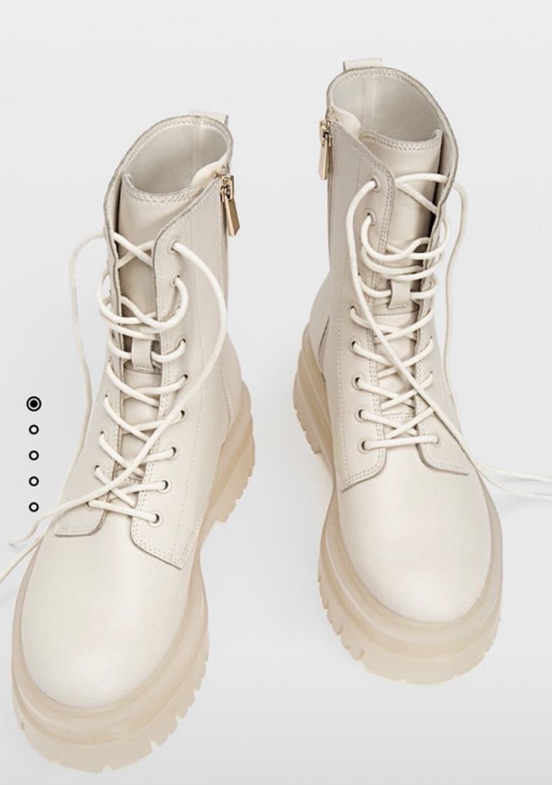 Moda STRADIVARIUS Botas estilo militar de Plataforma 