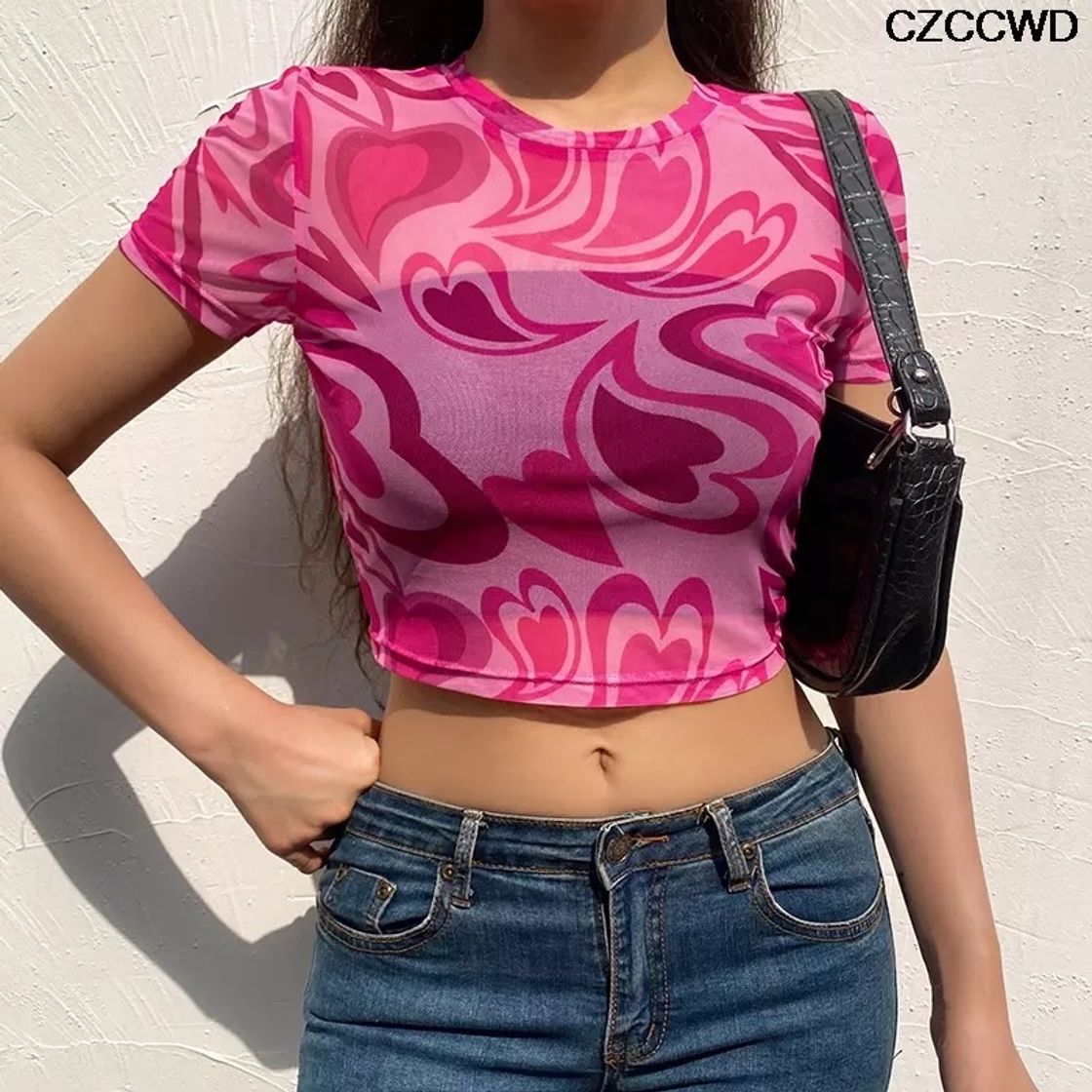 Moda Cropped coração 🥰 