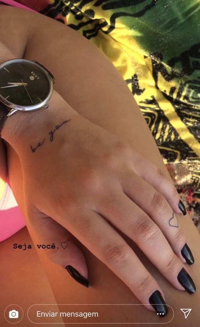 Fashion Tatoo na mão 