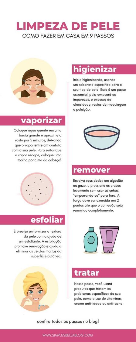 Moda Limpeza profunda de Skincare, confira os 9 passos simples