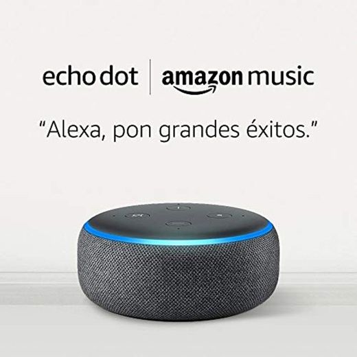 Amazon Echo Dot (3.ª generación) tela de color antracita