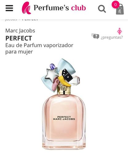 PERFECT perfume EDP precio online, Marc Jacobs - Perfumes Club