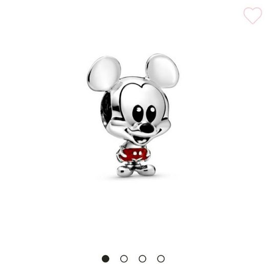 Charm en plata de ley Mickey Mouse con Pantalones Rojos